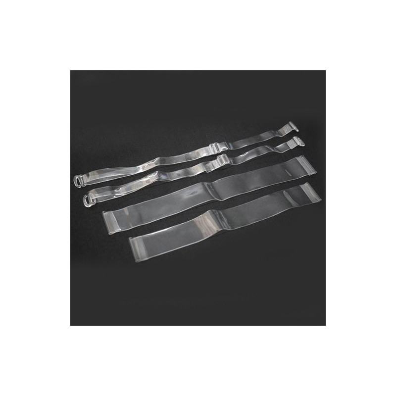 Set mit transparenten Träger