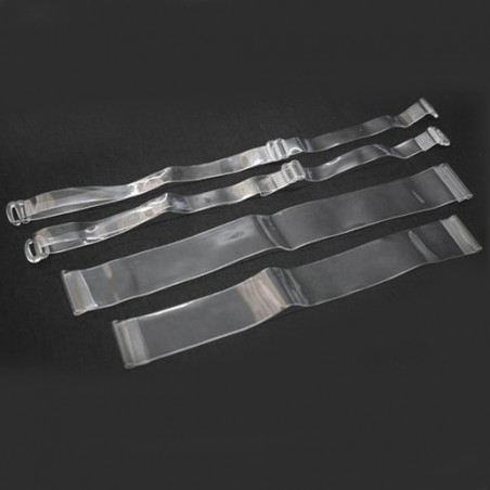 Set mit transparenten Träger