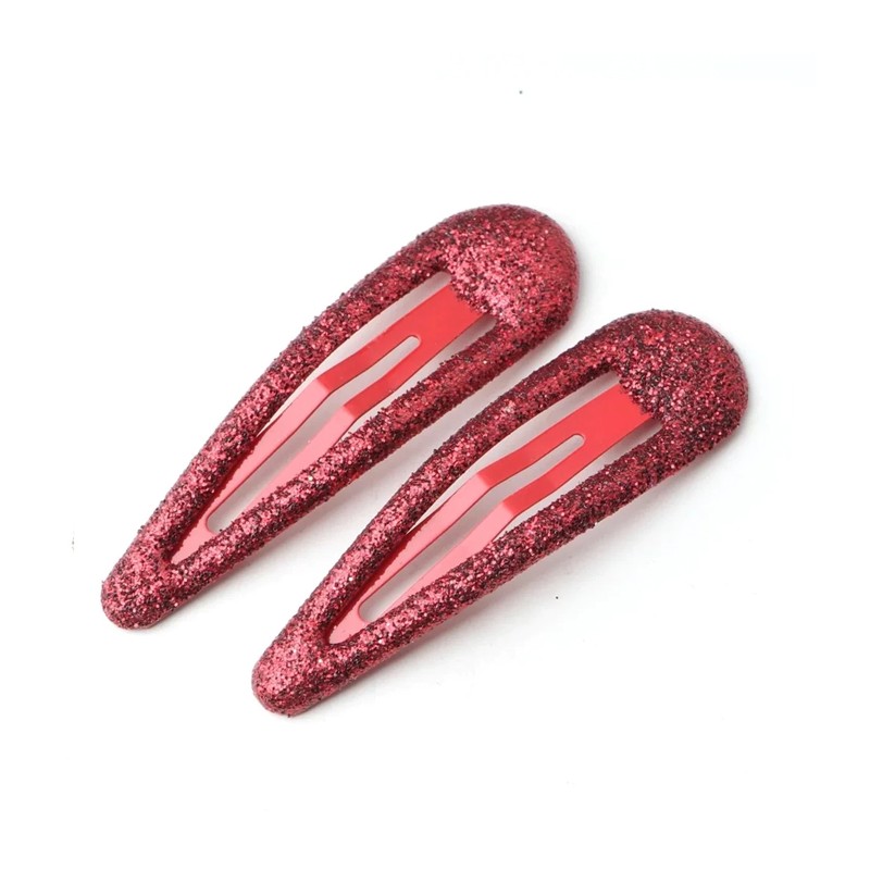 rot glitter Haarspangen