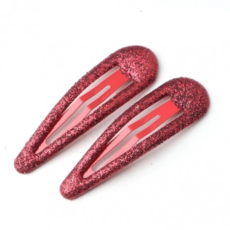 rot glitter Haarspangen