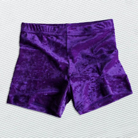 Knittersamt short violett