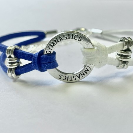 Armband GYMNASTICS zweifarbig blau