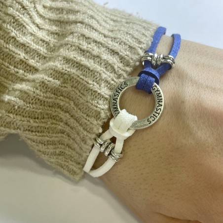 Armband GYMNASTICS zweifarbig blau