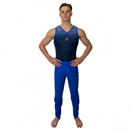 NEW Kunstturnhose lycra matt königsblau