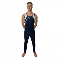 NEW Kunstturnhose lycra matt marineblau