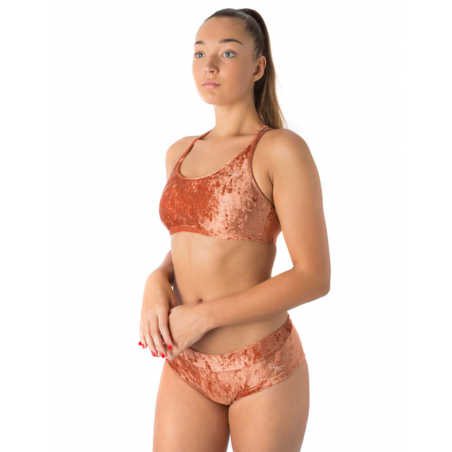 Pole-Short sexy samt bronze Dragonfly