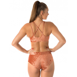 Pole-Short sexy samt bronze Dragonfly