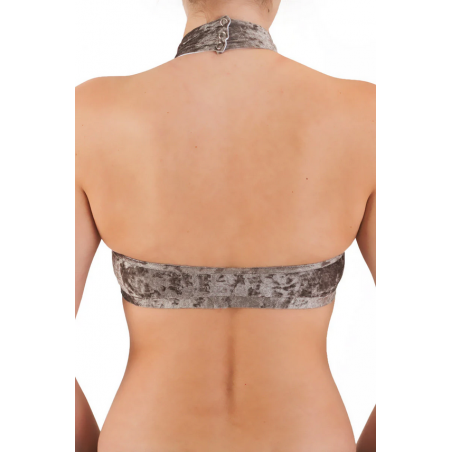 Haut LISETTE velours stone pole Dragonfly