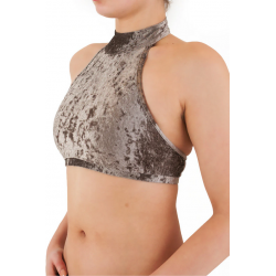 Haut LISETTE velours stone pole Dragonfly