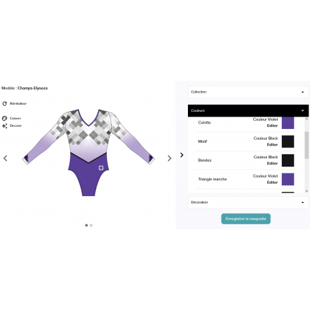 DESIGNER GYMDRESS MOREAU