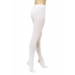 Strumpfhose mit Fuss weiss 0872