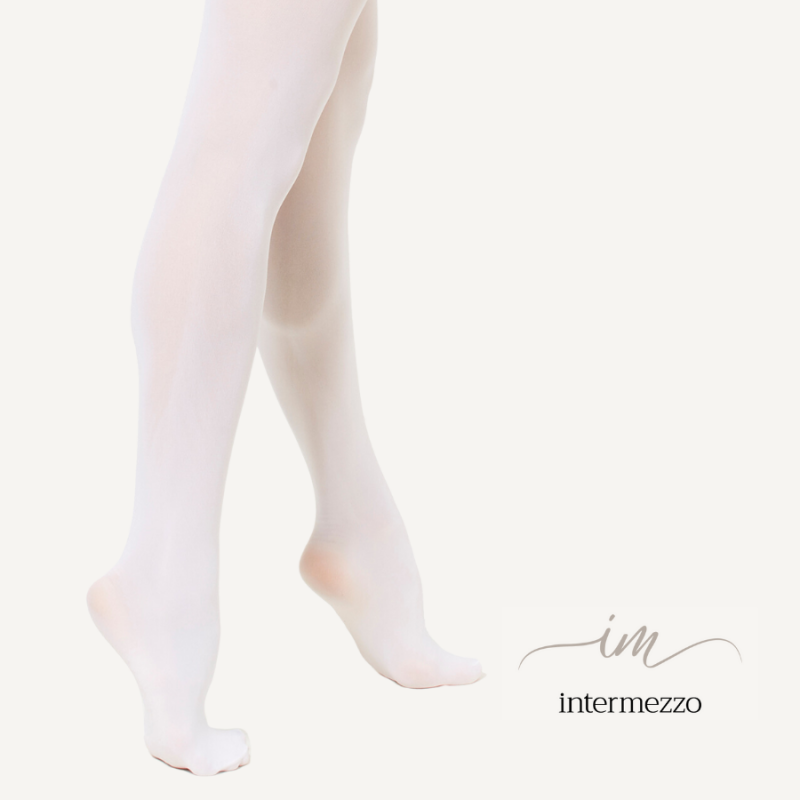 Strumpfhose mit Fuss weiss 0872