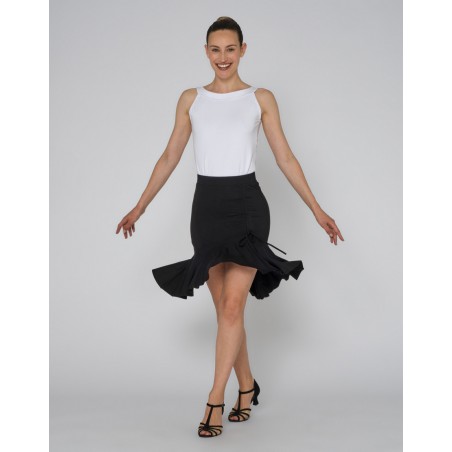 Gerafftes Tanktop DEVORA weiss