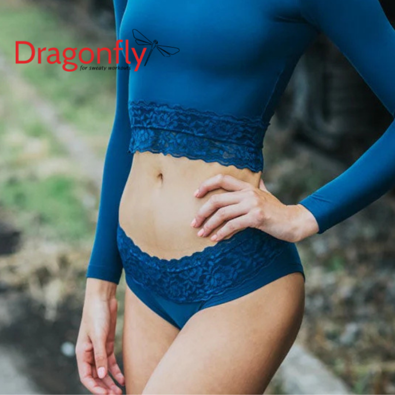 Pole-Short mit Spitze Mia petrol