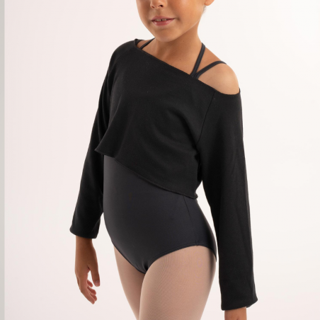 Crop top warm up kids noir