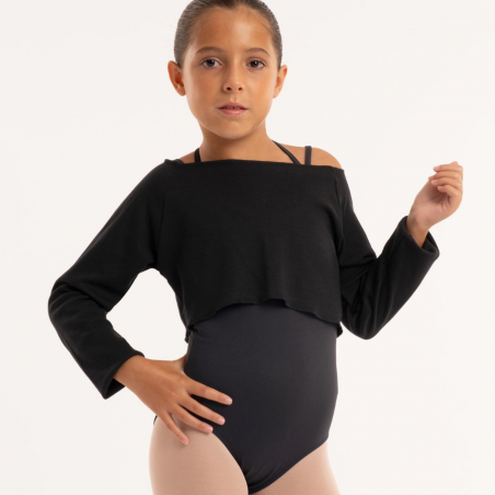 Crop top warm up kids noir