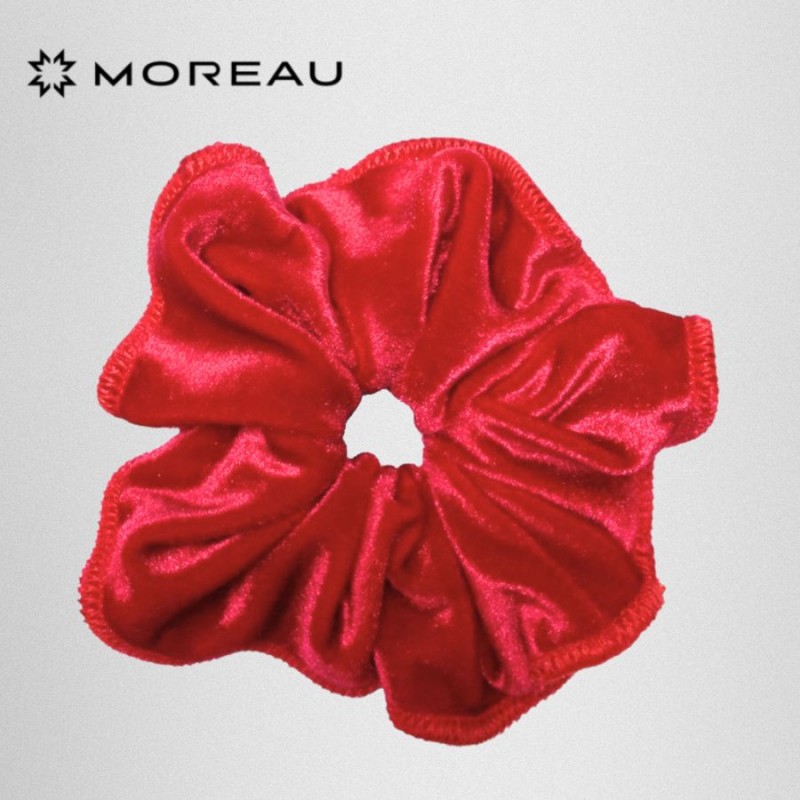 Haarband Glattsamt rot