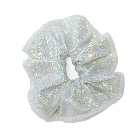 Chouchou lycra poudré cristal