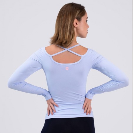 Pull patinage GARDENIA bleu ciel