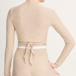 Wickelpullover GWEN beige