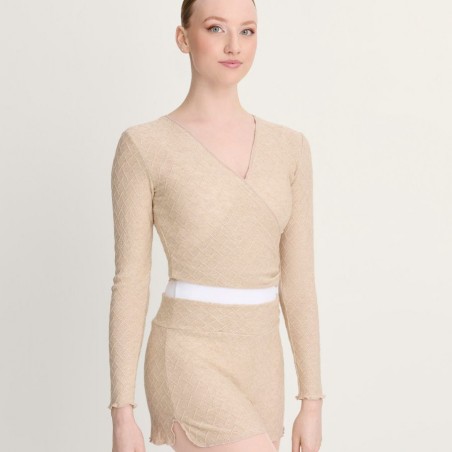 Wickelpullover GWEN beige