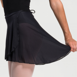 Jupette voile JULIETTE noir x Temps Danse