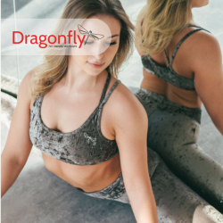 Top NICOLE samt stone Dragonfly