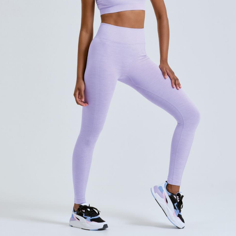 Leggings sans couture lilas