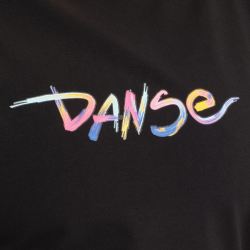 crop top AGILE RAINBOW schwarz x Temps Danse