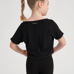 crop top AGILE RAINBOW noir x Temps Danse