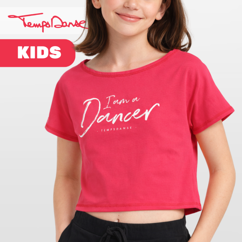 crop top AGILE IAM lipstick x Temps Danse