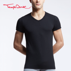 Herren-T-Shirt Oliver schwarz x Temps danse