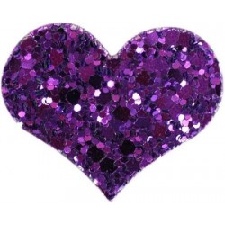 Haarspange HEART violett